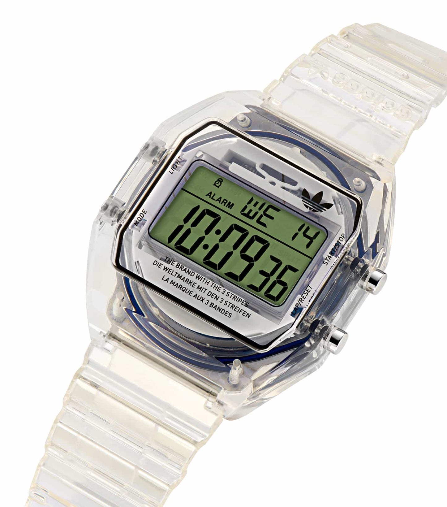 Unisex Digital Two Crystal Digital Watch 36mm