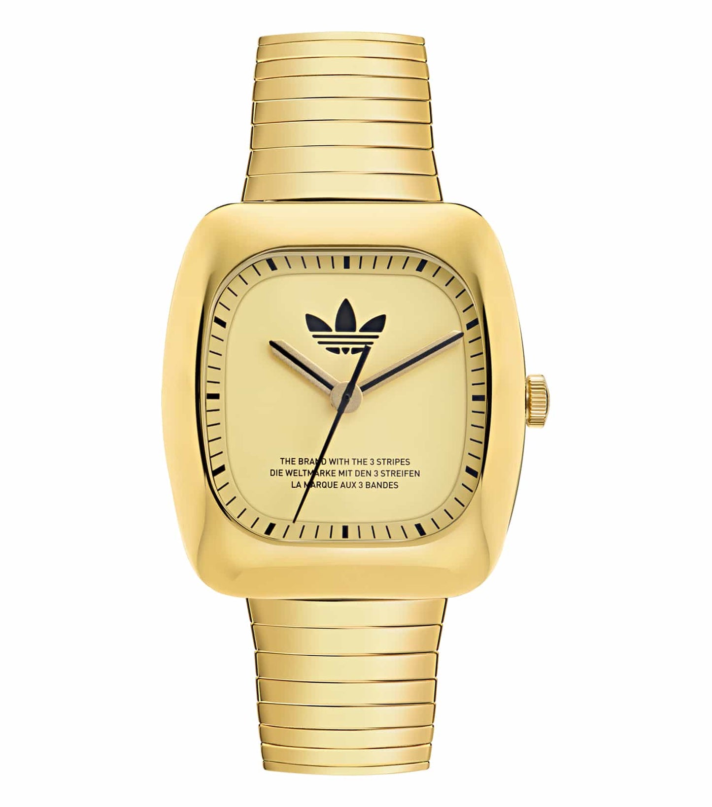 Unisex Retro Wave One Quartz Watch 37mm with Gold Strap