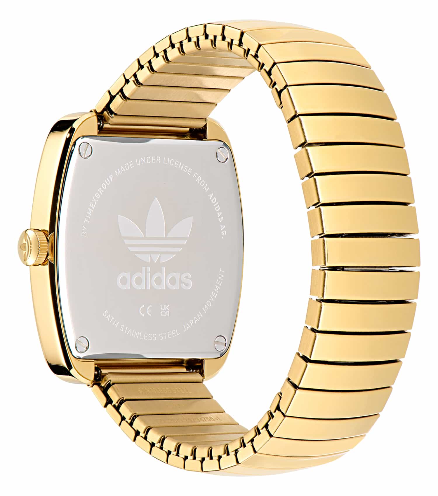 Unisex Retro Wave One Quartz Watch 37mm with Gold Strap