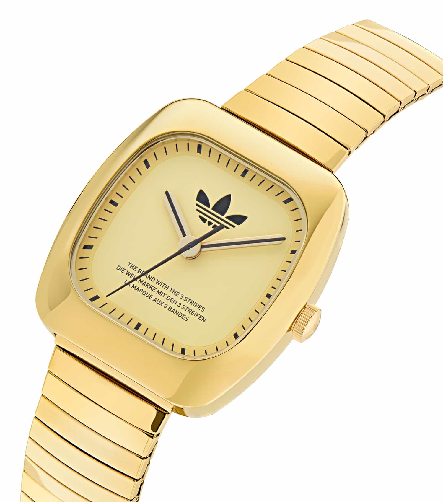 Unisex Retro Wave One Quartz Watch 37mm with Gold Strap