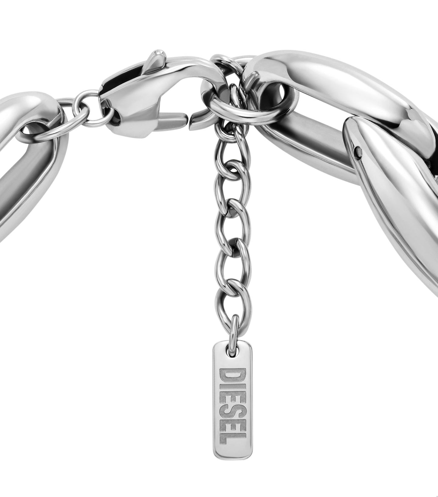 Women Grunge Bracelet Silver Stainless Steel