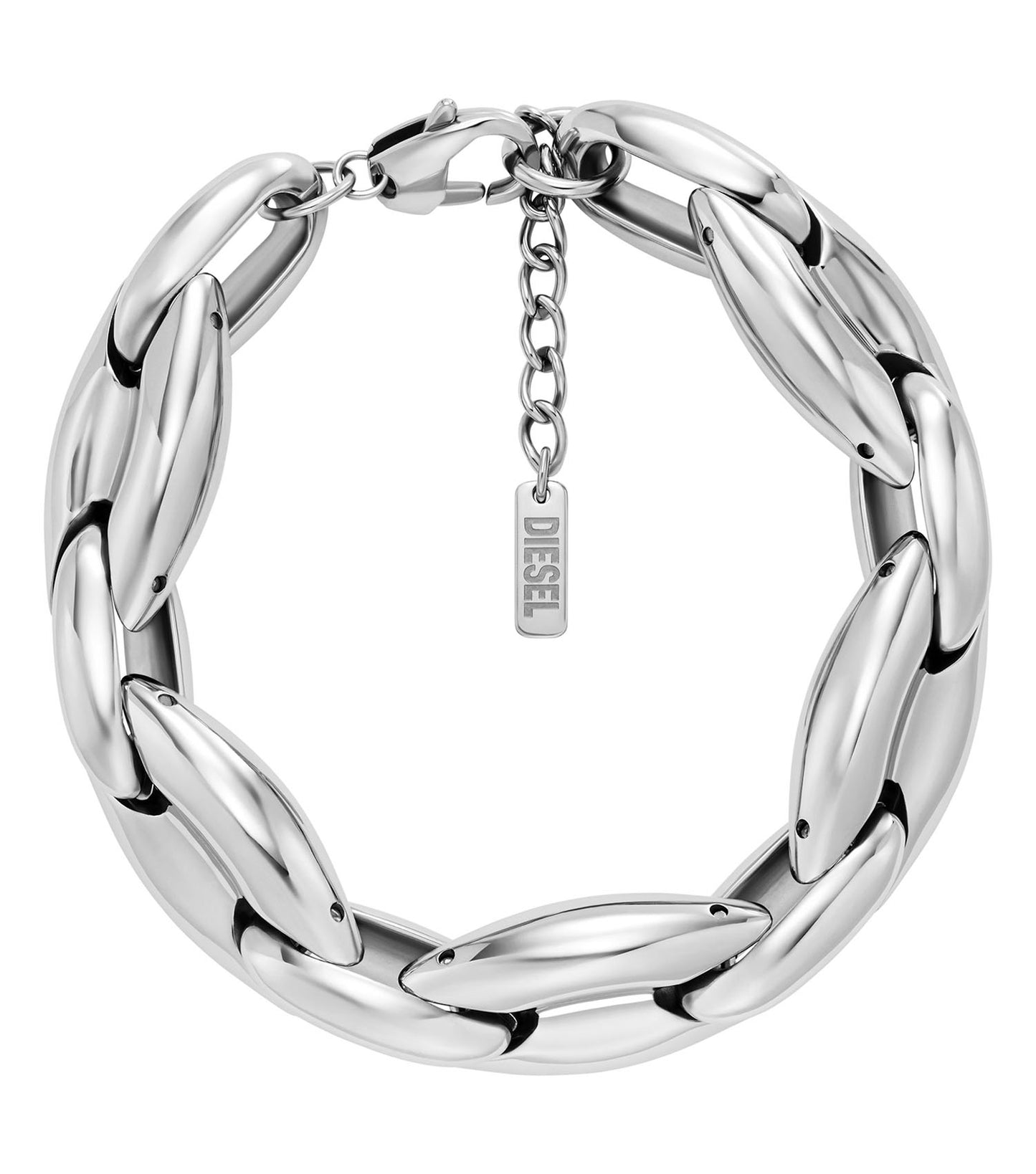 Women Grunge Bracelet Silver Stainless Steel