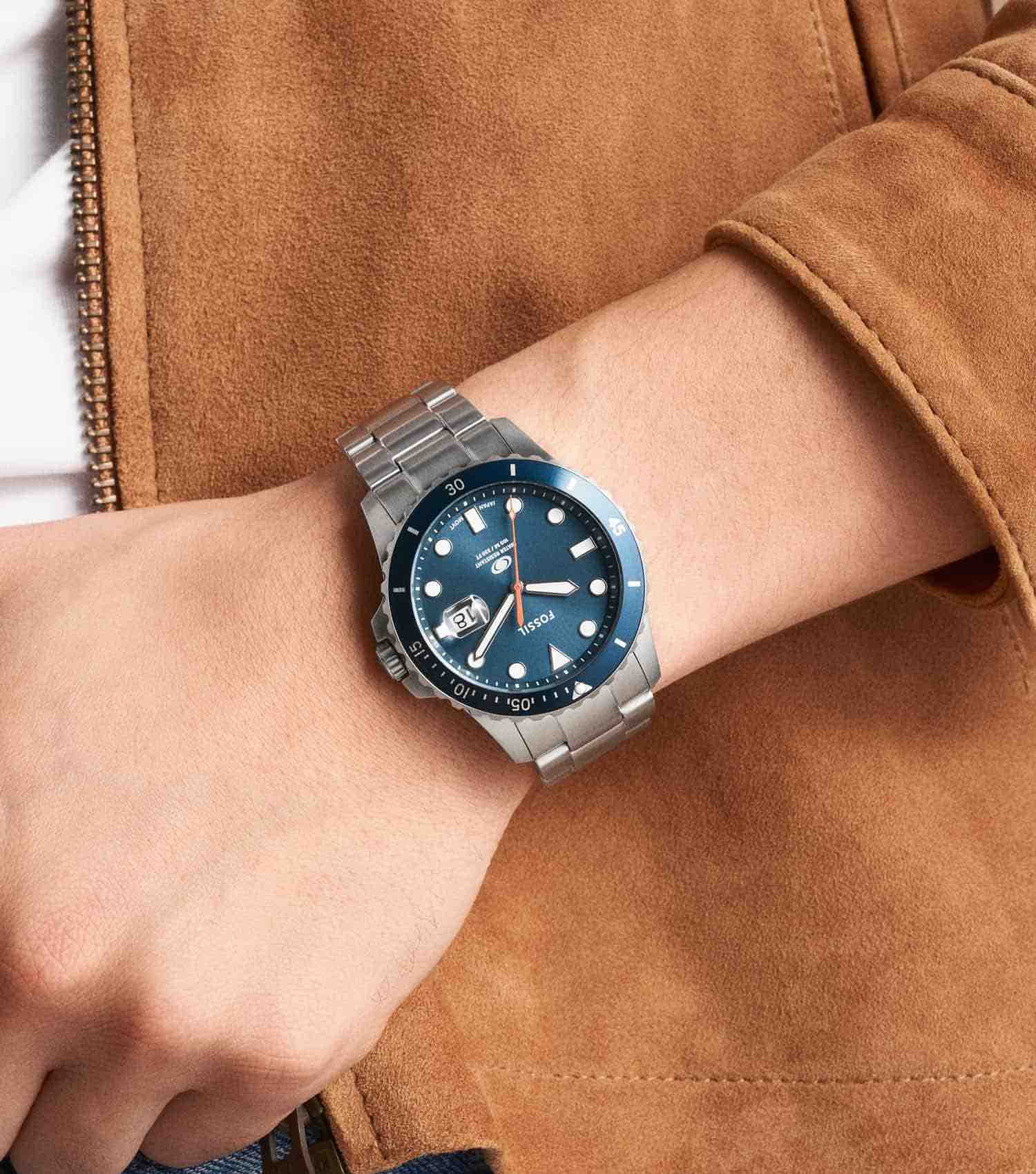 Men Blue Quartz Watch 42mm