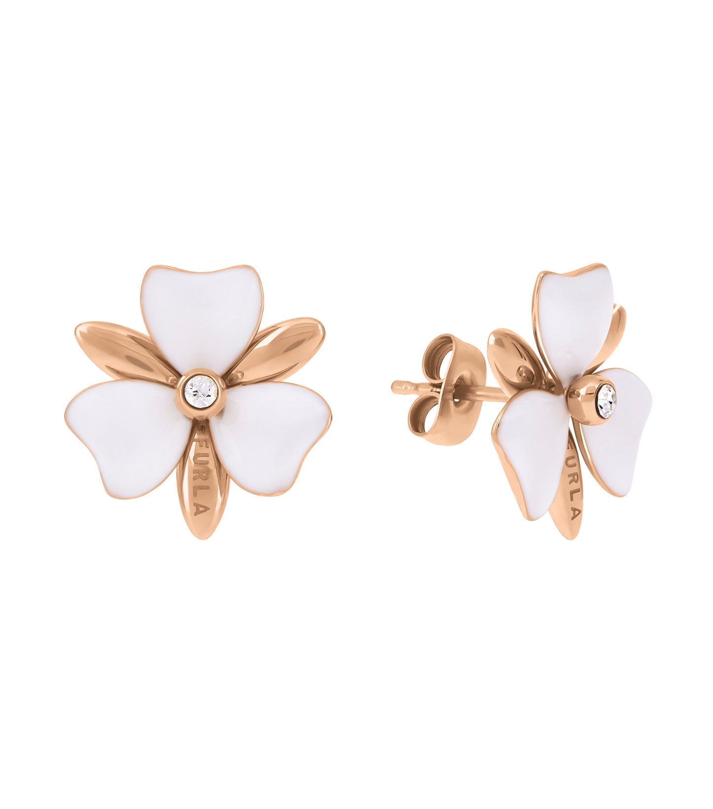 Women FLORA Earrings Rose Gold