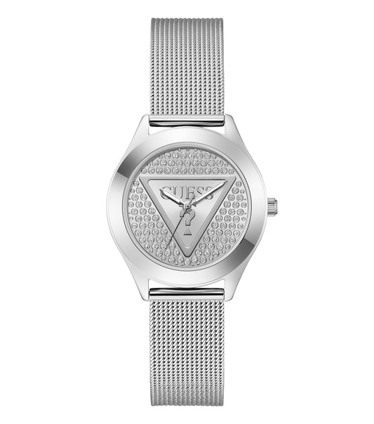 Women Glitz Plaque Quartz Watch 34 mm