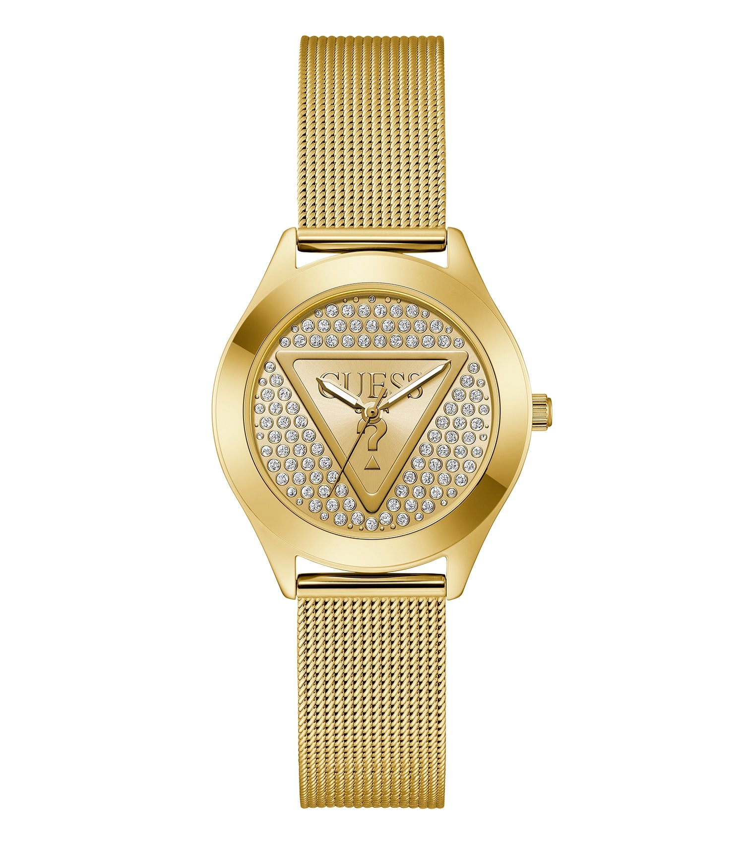 Women Glitz Plaque Quartz Watch 34 mm