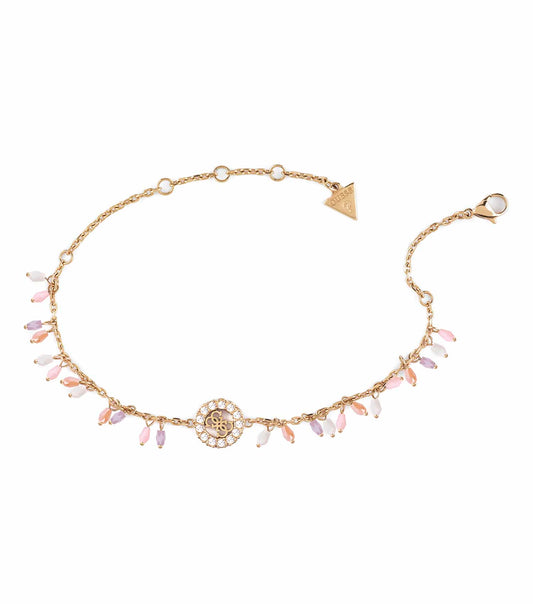 Women Guess Id Anklet Gold