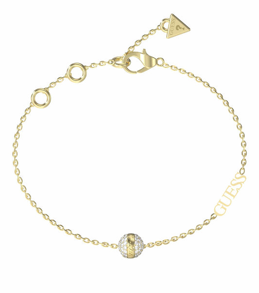 Women Guess Id Bracelet Gold