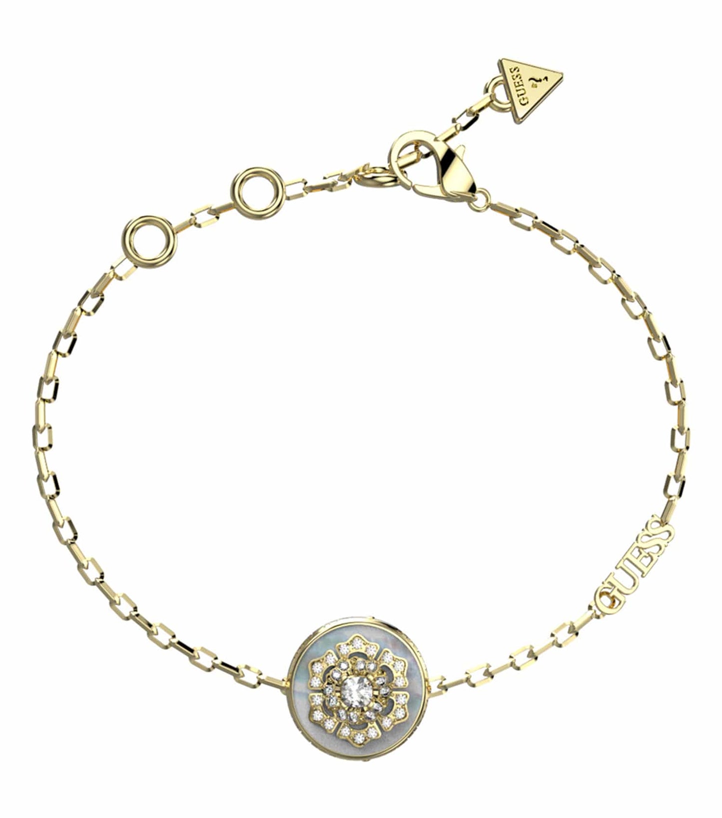 Women Guess Id Bracelet Gold