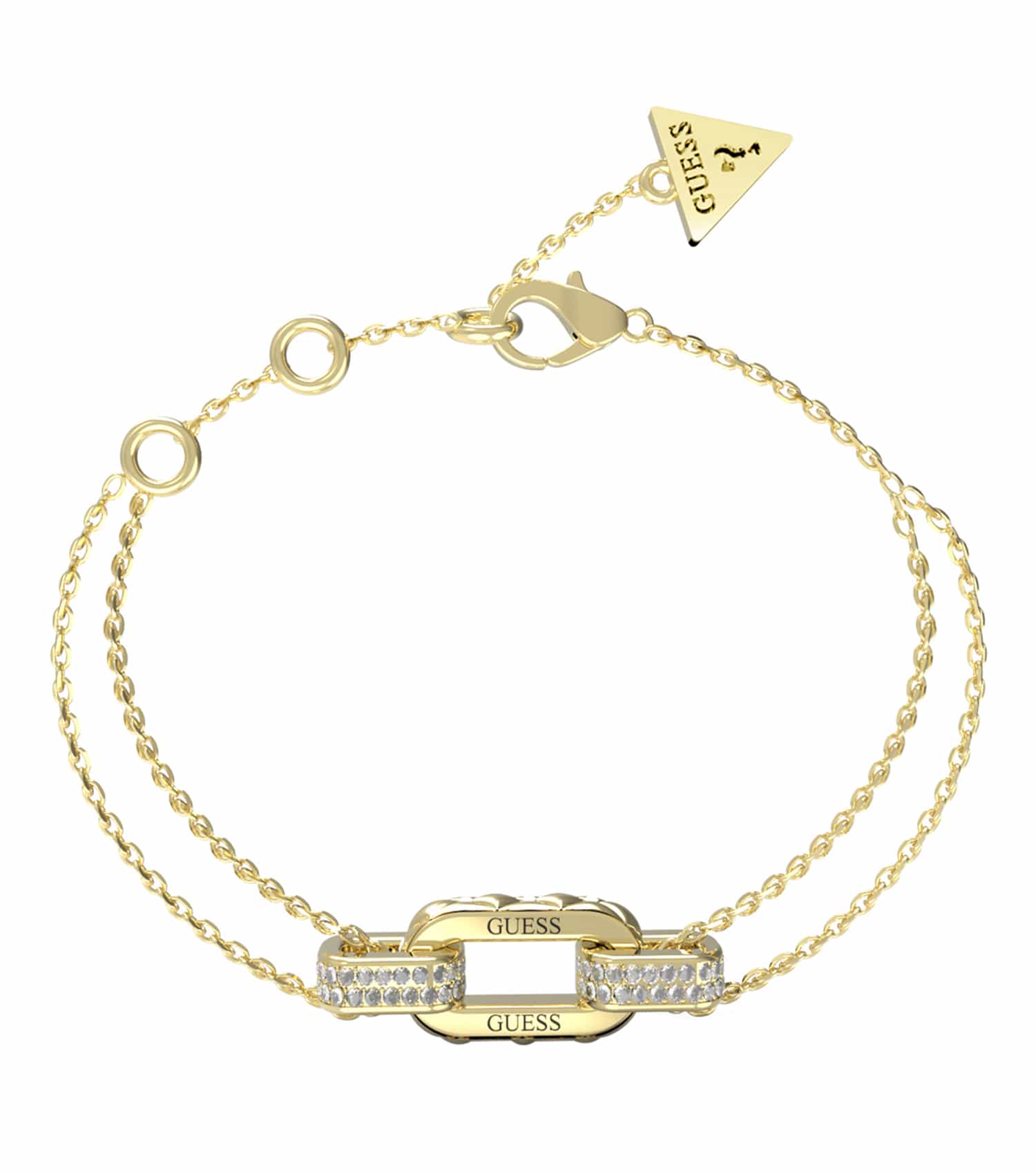 Women Guess Id Bracelet Gold