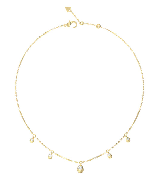 Women Guess Id Necklace Gold OS