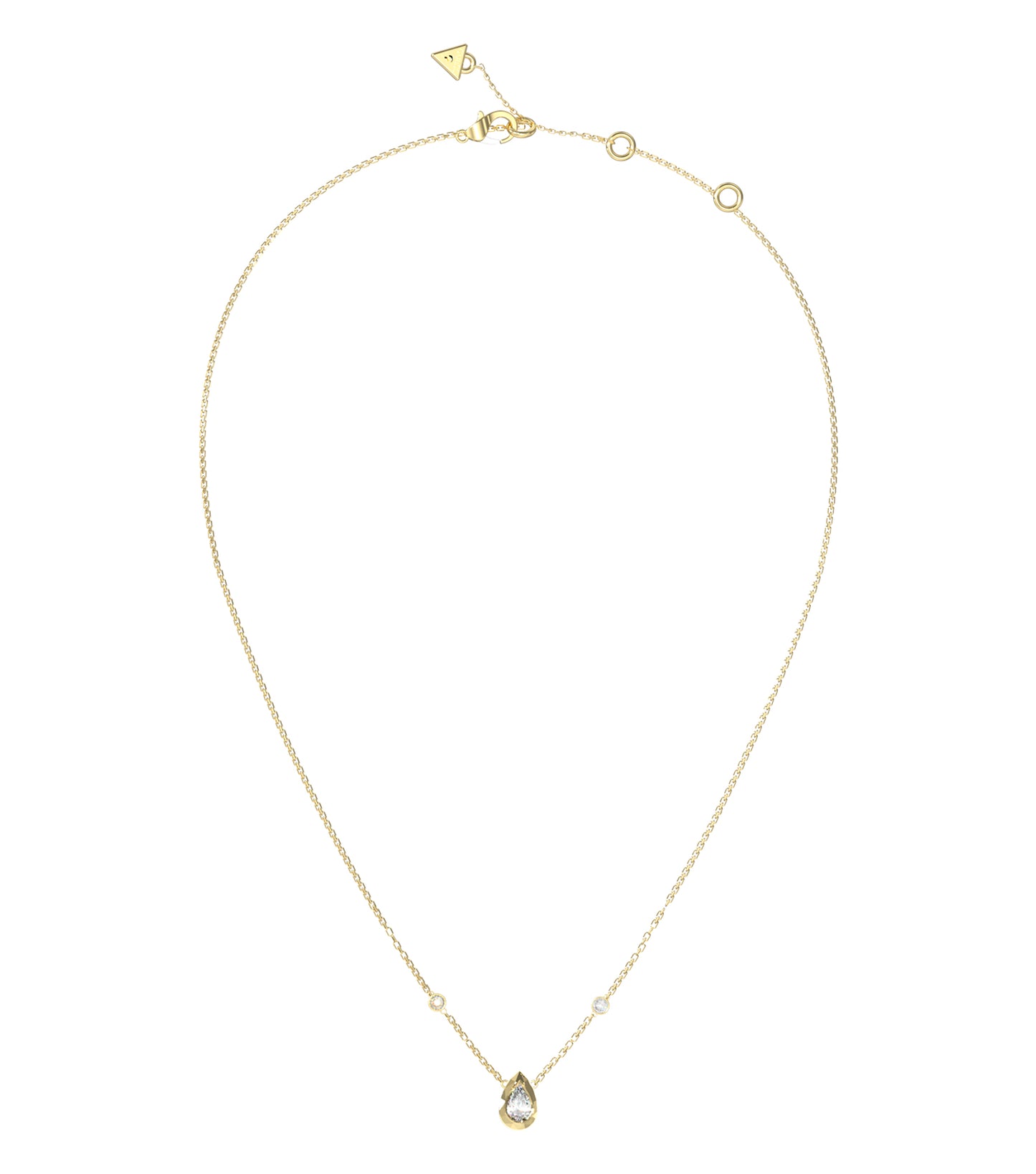 Women Guess Id Necklace Gold OS