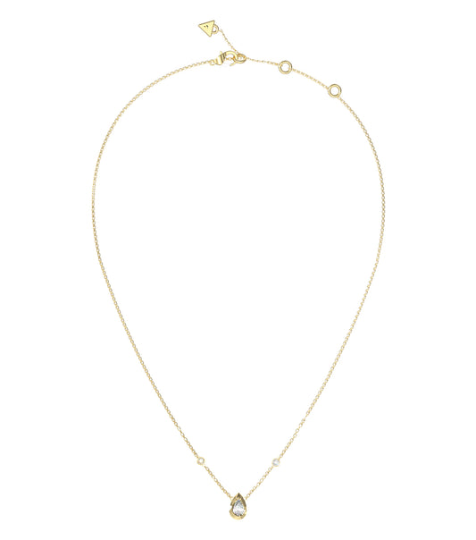 Women Guess Id Necklace Gold OS