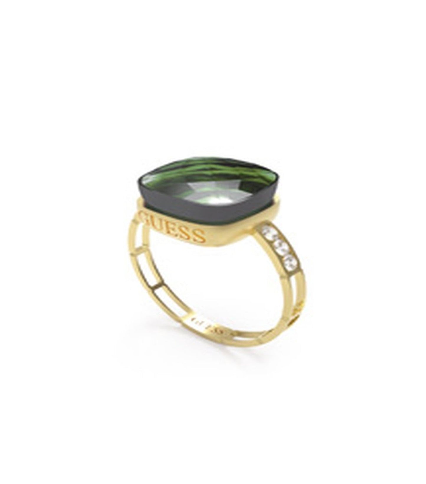 Women Reflections Ring Gold Steel