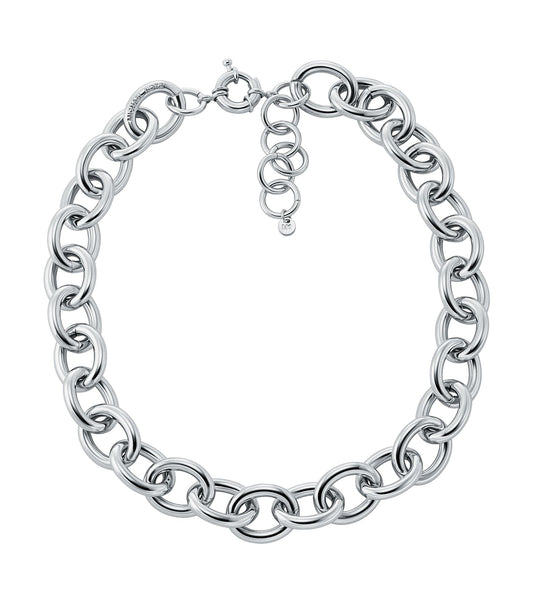 Women Premium Necklace Silver Stainless Steel