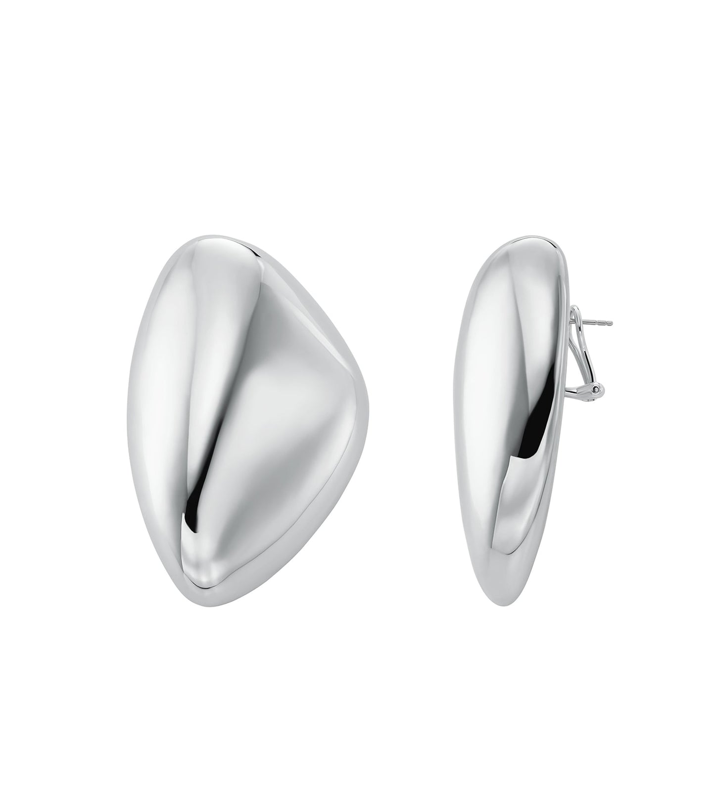 Women Premium Earring Silver Stainless Steel