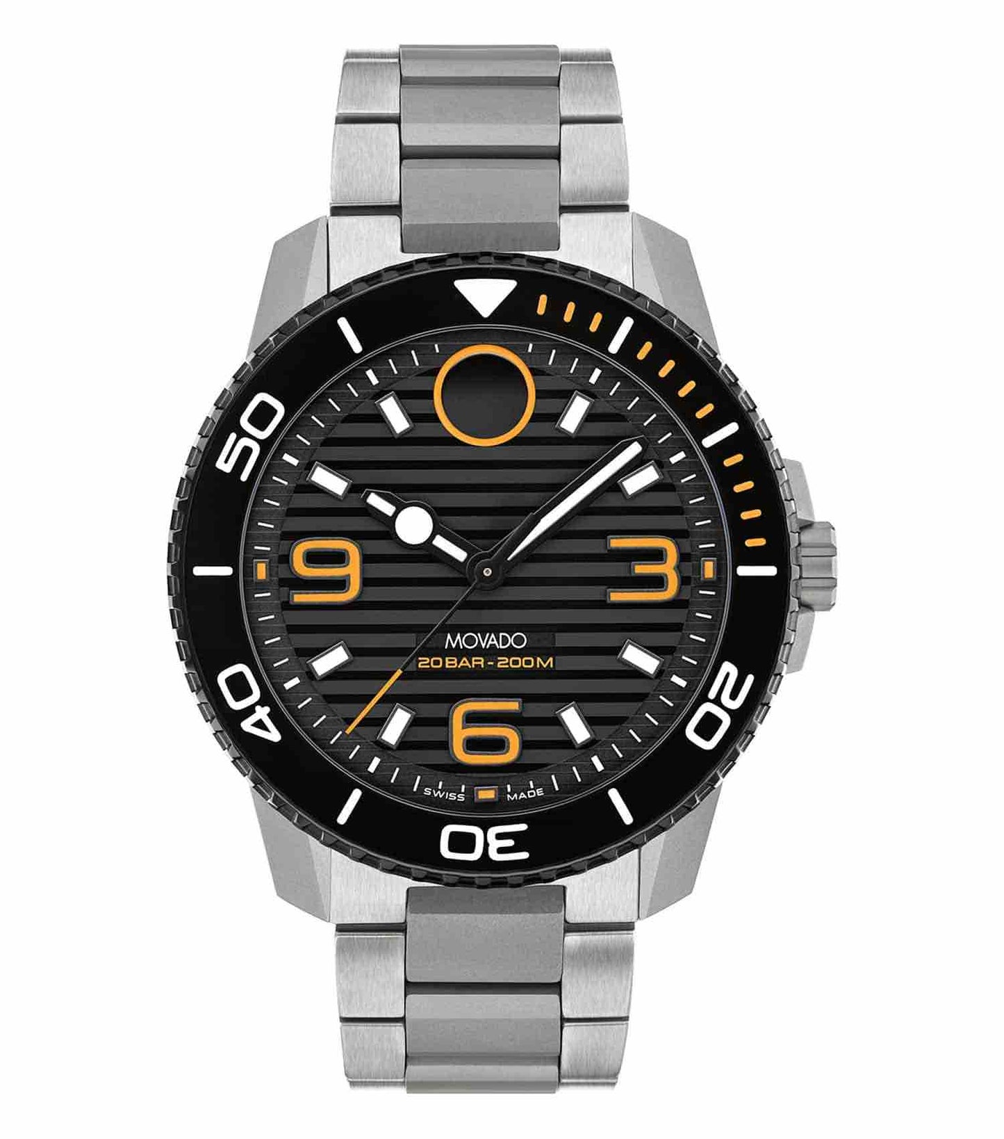 Men Bold Titanium Sport Quartz Watch 45mm