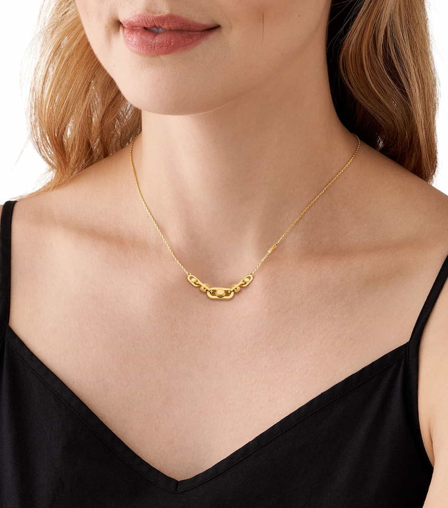Women Premium Necklace Gold Sterling Silver