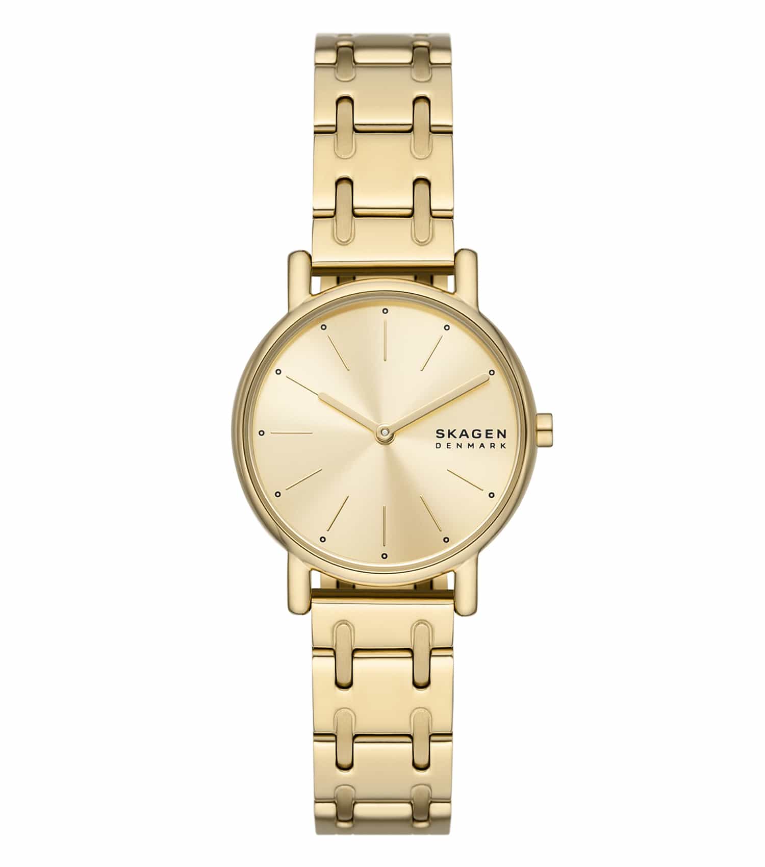 Women Signature Lille Quartz Watch 30mm with Yellow Gold Dial